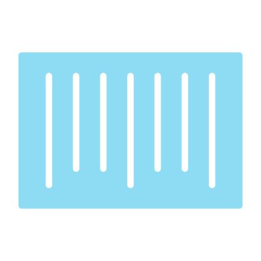 Barkod piksel mükemmel vektör siluet simge 48 x 48. Basit en az piktogram