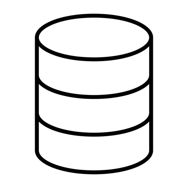 Ikona wiersza bazy danych. Piktogram wektor proste minimalne 96 x 96 — Wektor stockowy
