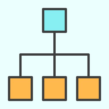 Bilgisayar ağ satırı simgesi. Vektör basit en az 96 x 96 piktogram