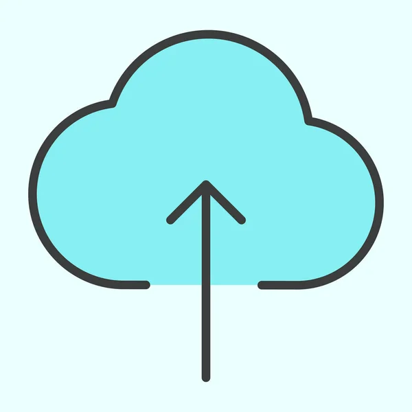 Ikonę linii przesyłania chmury. Piktogram wektor proste minimalne 96 x 96 — Wektor stockowy