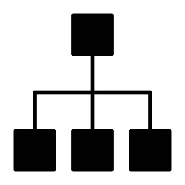 Dator nätverk ikon. Vector enkel Minimal 96 x 96 piktogram — Stock vektor