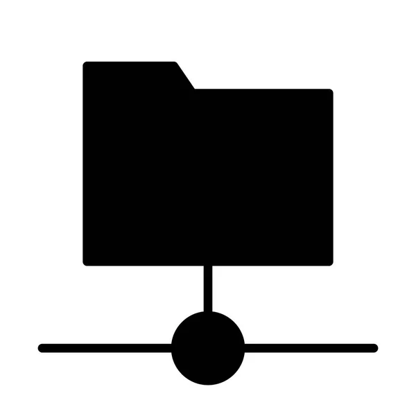 Икона общей папки. Векторная простая пиктограмма 96x96 — стоковый вектор