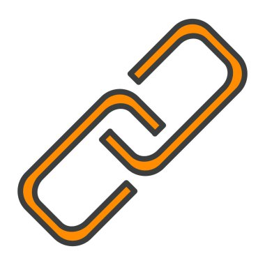 Bağlantı satırı simgesi. Vektör basit en az 96 x 96 piktogram