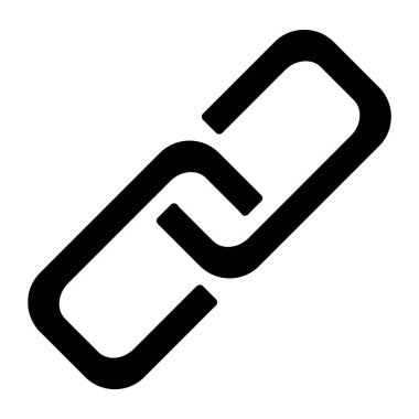 Bağlantı simgesini. Vektör basit en az 96 x 96 piktogram