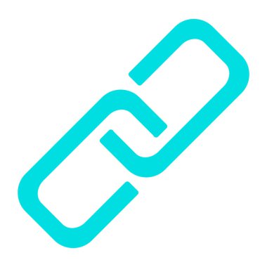 Bağlantı simgesini. Vektör basit en az 96 x 96 piktogram