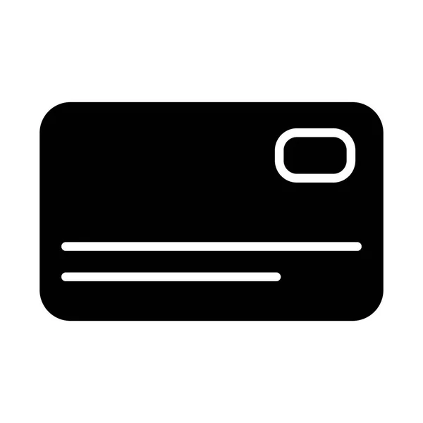 Ícone do cartão de crédito. Vetor Simples Minimal 96x96 Pictograma — Vetor de Stock
