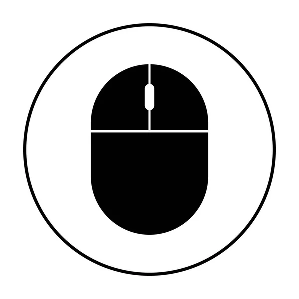 Bilgisayar fare Icon.Vector basit 96 x 96 piktogram — Stok Vektör