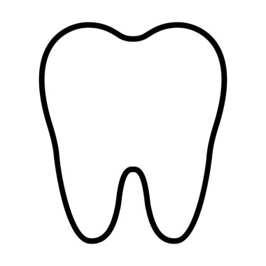 Çizgi Icon.Vector basit 96 x 96 piktogram diş