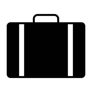 Seyahat çanta simgesi. Vektör basit en az 96 x 96 piktogram