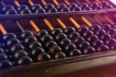 closeup eski bir abaküs 