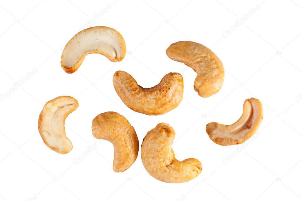 cashew nuts cheap isolated on white background