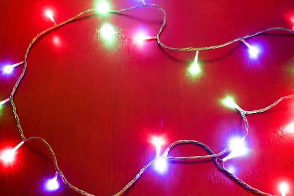 Christmas bright garland — Stock Photo, Image