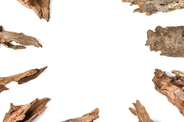 Дрейф Деревини Або Старе Дерево Ізольовані Білому Тлі — стокове фото