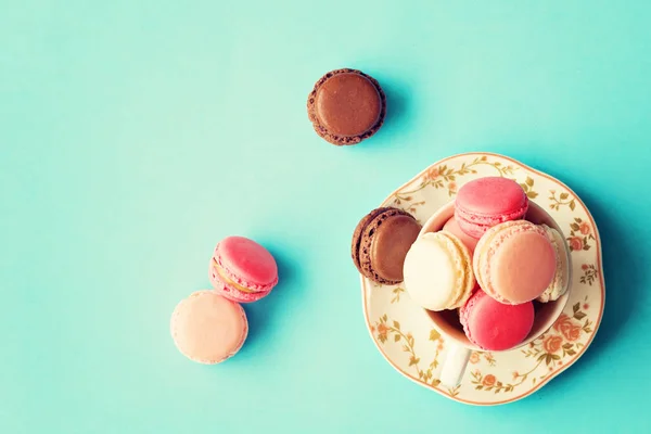 Vintage francia macarons — Stock Fotó