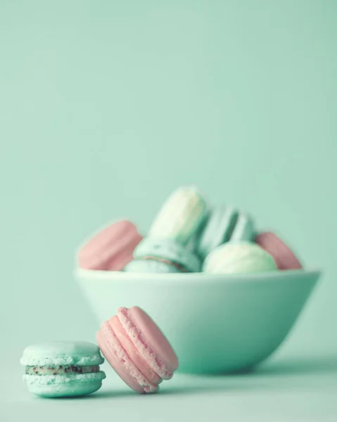 Vintage francuskie macarons — Zdjęcie stockowe