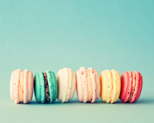 Macarons franceses vintage — Fotografia de Stock