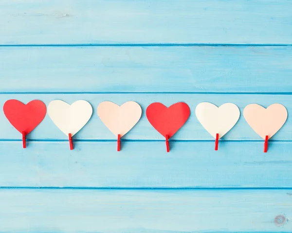 Vintage Paper hearts — Stock Photo, Image