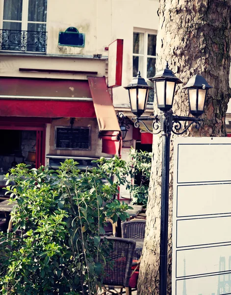 Vintage calle parisina — Foto de Stock