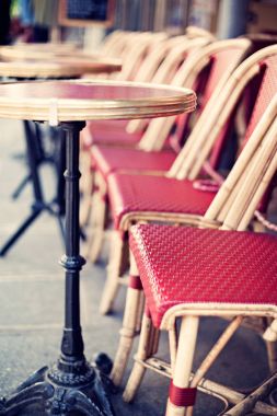 Vintage açık havada Cafe de Paris