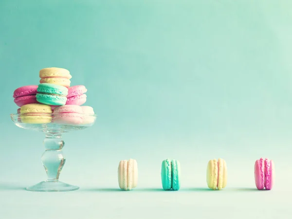 Macarons Français Pastel Vintage — Photo