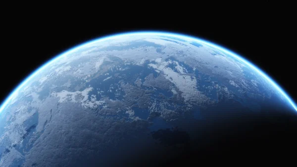 Earth view from outer space — Stock Photo, Image