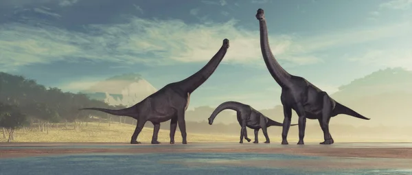 Familia de dinosaurios — Foto de Stock