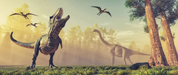 Dinosaurus 3d — Stock fotografie