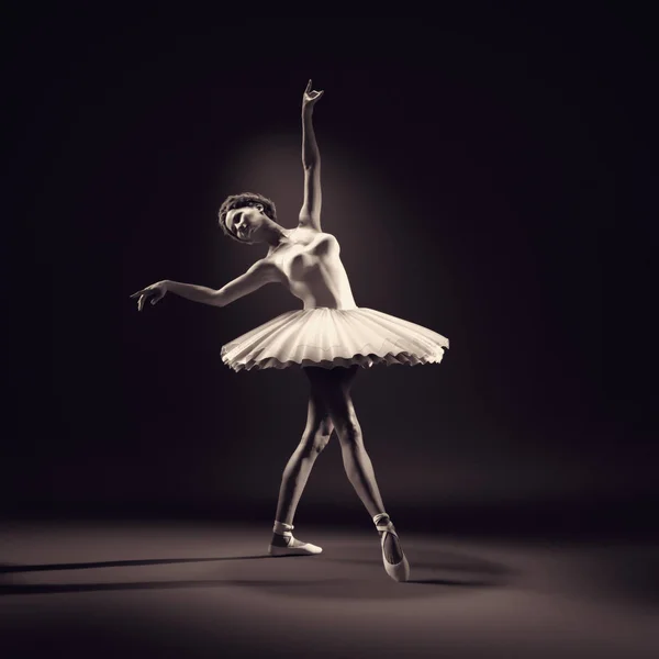 Jovem e bela bailarina — Fotografia de Stock