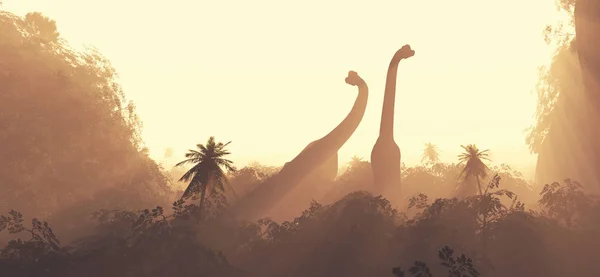 Die Brachiosaurus-Dinosaurier — Stockfoto