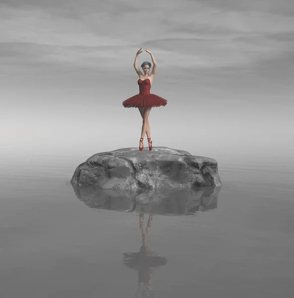 Молодая и красивая балерина — стоковое фото