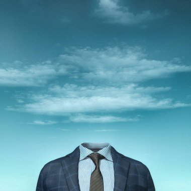 businessman without head clipart