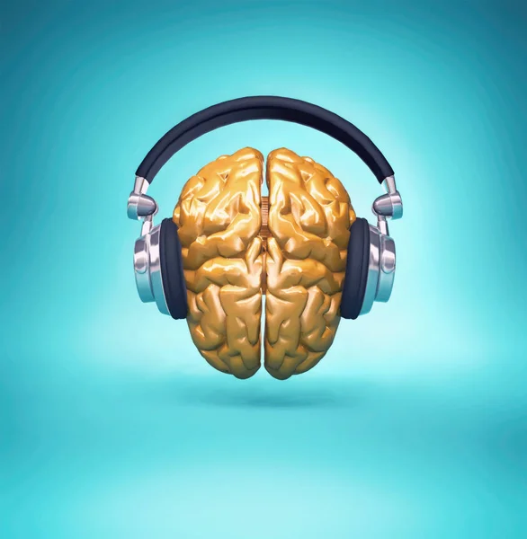 Gouden hersenmuziek — Stockfoto