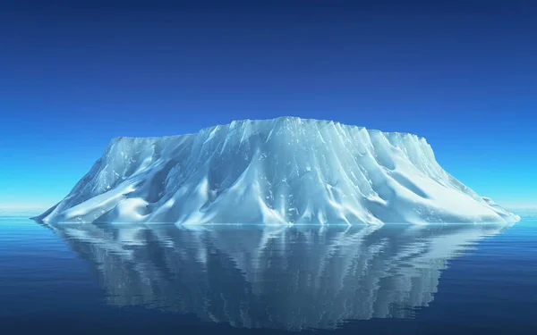 Iceberg Floating Ocean Ices Icebergs Glacier Lagoon South Coast Iceland — Stock Photo, Image