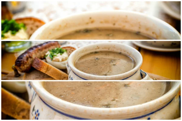Zur, zurek - component van een traditionele Poolse soep zuurdesem — Stockfoto