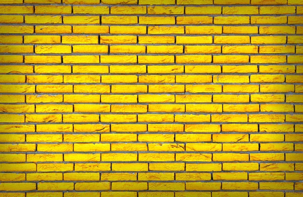 黄色のレンガの壁のテクスチャ — ストック写真