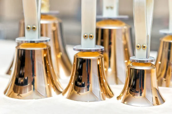 Handbells redo att spela — Stockfoto