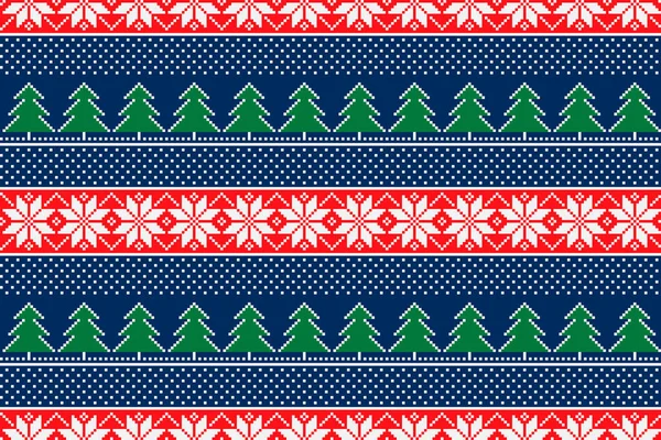 Winter Holiday Pixel Pattern With Christmas Trees Traditional Nordic Seamless Striped Ornament Scheme For Knitted Sweater Pattern Design Or Cross Stitch Embroidery Stock Images Page Everypixel