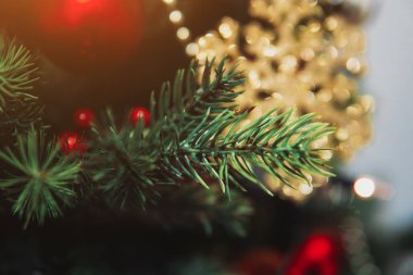 Oyuncak dolu Noel ağacı dalı