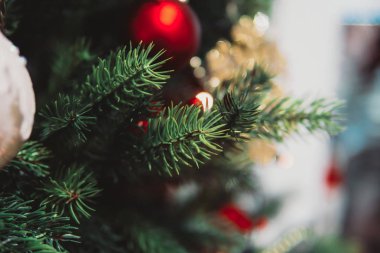 Oyuncak dolu Noel ağacı dalı