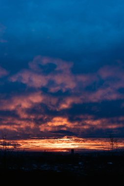 günbatımı gökyüzü arkaplanı.