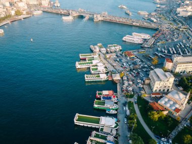 Galata Köprüsü'nde hava fotoğrafçılığı