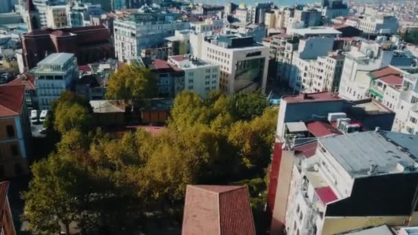 Вид с рейса в Стамбул . — стоковое видео