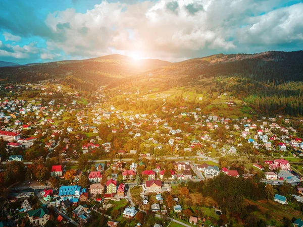 Small town in the countryside — Stock Photo, Image