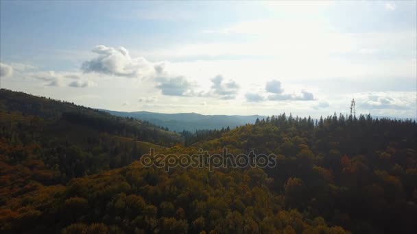 Pittoreska landsbygd landskap bergslandskap — Stockvideo