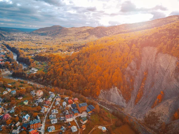 Small town in the countryside — Stock Photo, Image