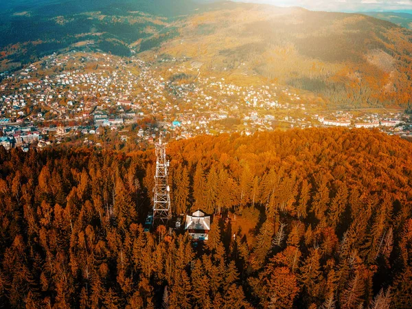 Small town in the countryside — Stock Photo, Image