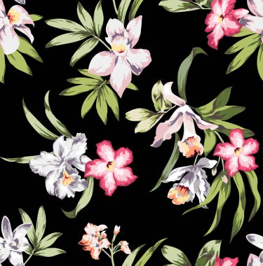 Dikişsiz tropikal desen