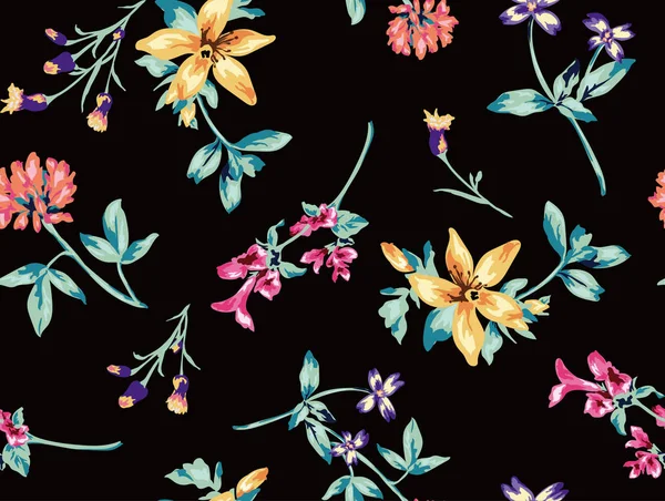 Modèle floral sans couture — Image vectorielle