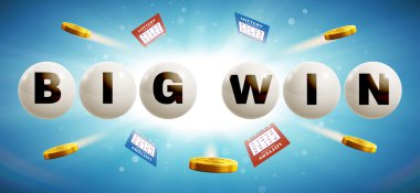 lottery realistic banner clipart
