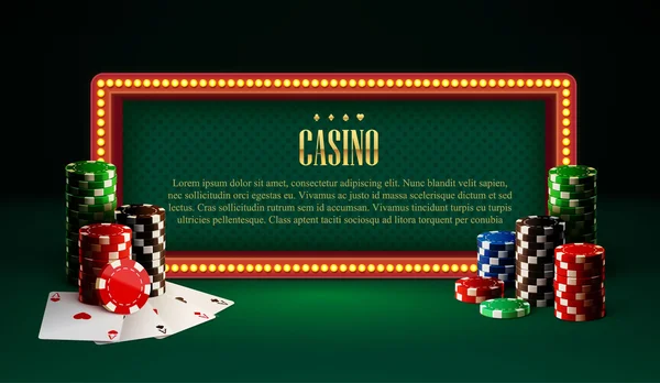 Bandiera del casinò online — Vettoriale Stock